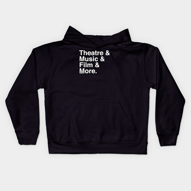 theatre&film&music&bkONE Kids Hoodie by Pop Centralists